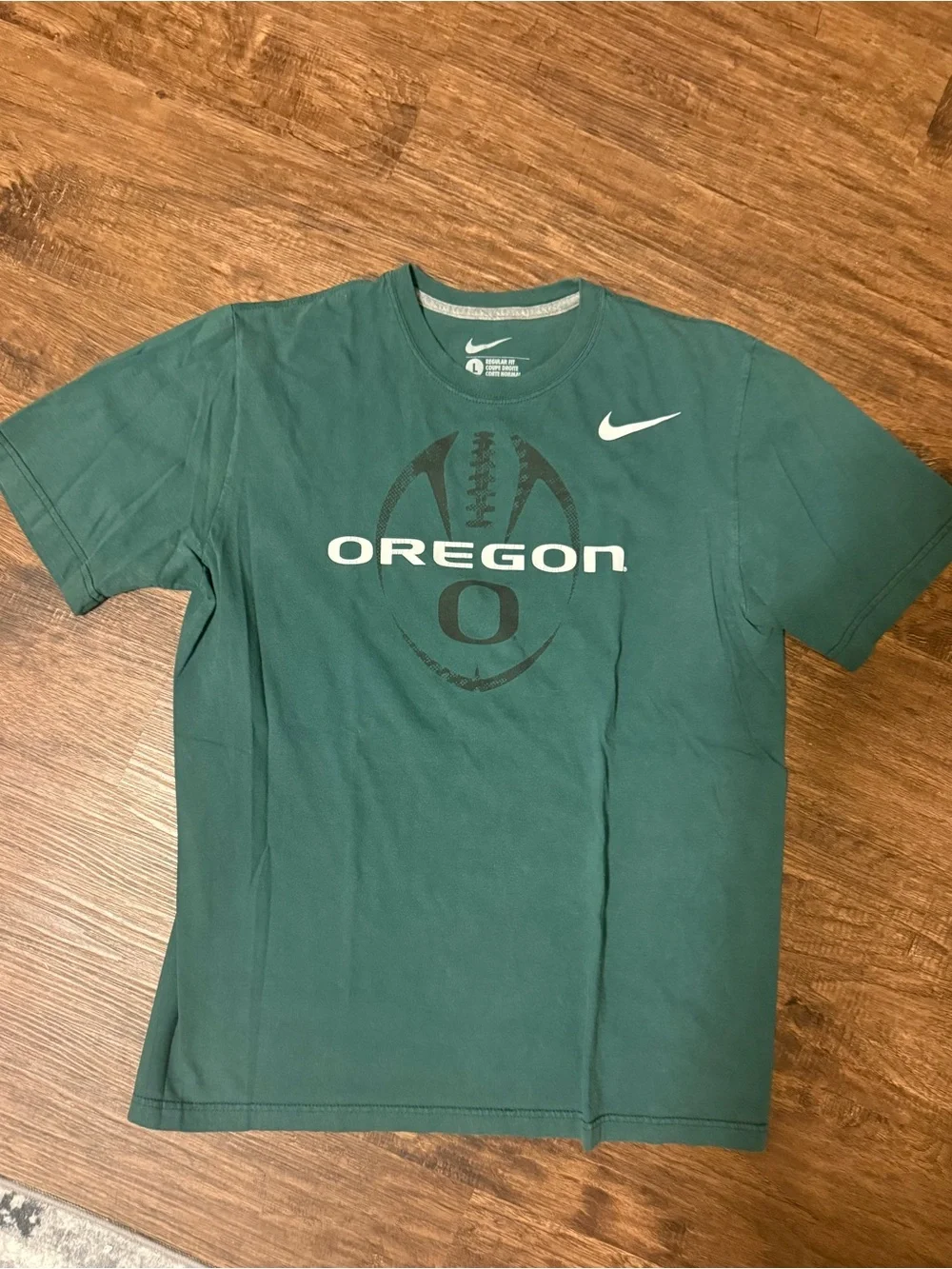 Vintage Nike Green Oregon Football Logo Short Sleeve Tee